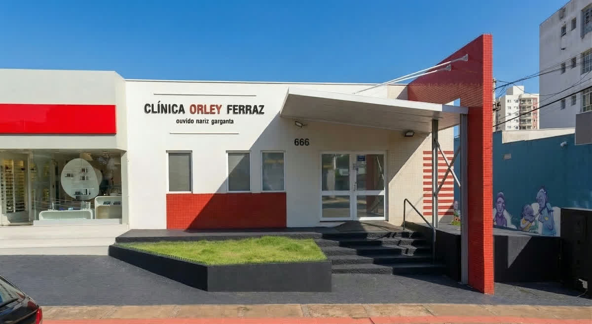 Fachada da Clínica Orley Ferraz em Londrina, PR